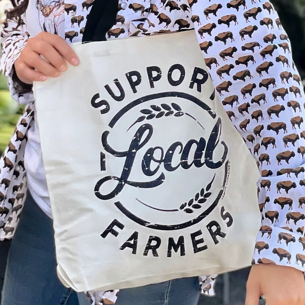 Support Local Farmers Canvas Tote – The Sisters Market